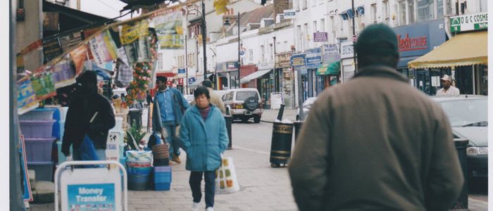 Author: Colin Humphrey, www.colinhumphrey.co.uk, photos, Street Walkers, Deptford, Passing Shots, Study 6