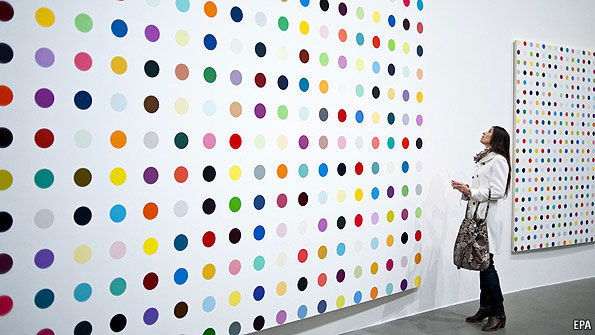 ColinHumphrey: www.colinhumphrey.co.uk, culture, exhibition, london, gagosian, davies street, paint, damien hirst, spot paintings, 2012