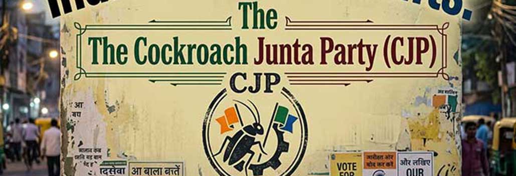 India’s Political Shifts: The Cockroach Junta Party (CJP)