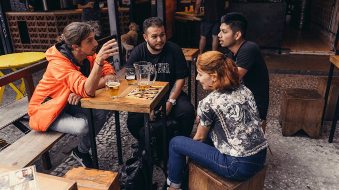 Canva - Group of Friends Drinking